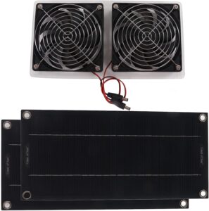 Solar Panel Fan Kit,100W 12V Solar Powered Fans Outdoor,