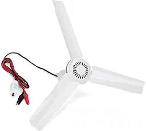 Blade Ceiling Fan 12V 0.7AMP Outdoor Camping Suit for Solar Pow: