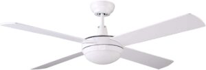 7 Pandas 52 Inch Morden DC Ceiling Fan with LED Light and Remote: