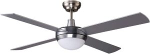ELEGANT Ceiling Fan White with Remote Control&LED Color Change Light: