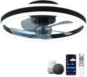 CHANFOK Smart Ceiling Fans With Lights Compatible with Alexa and Google Assistant 20